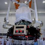 003-Planck lifted for solar array installation